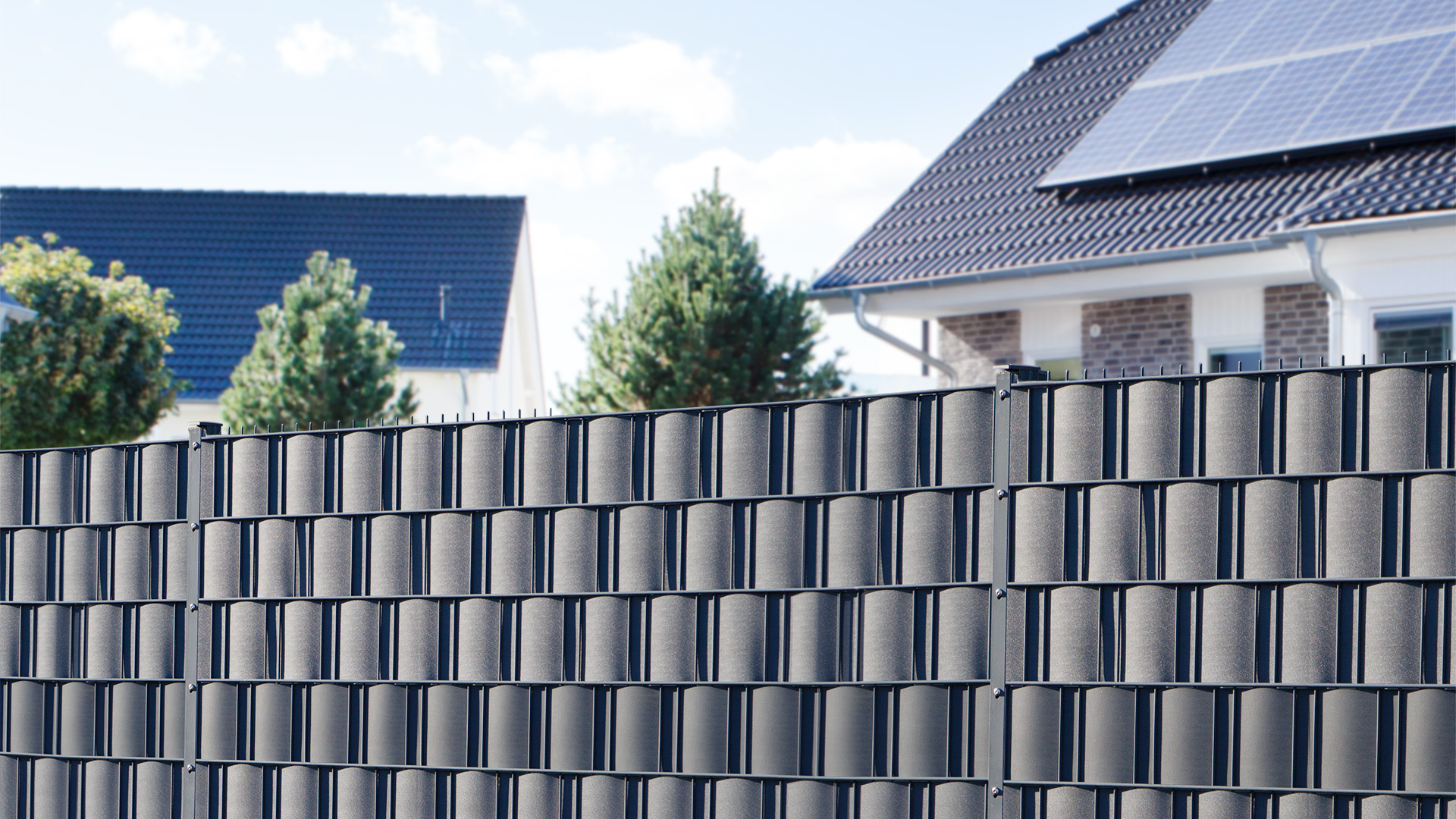Privacy and Wind Protection Strips |PP| poly stripe | lichtgrau | 190 ...