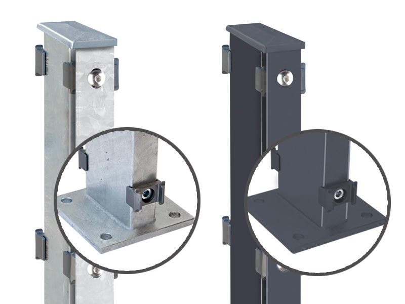 Stone Fence Double Post Type GDPAAF with Base Plate
