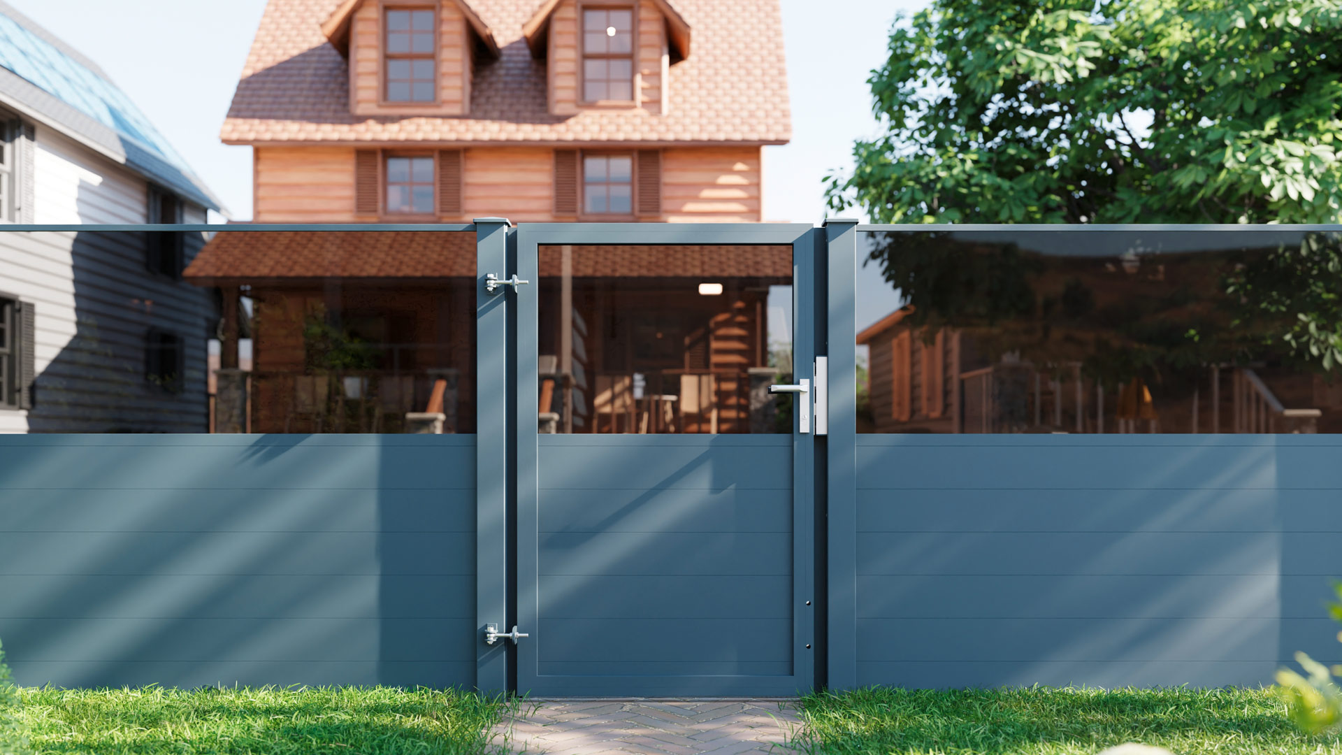 VIDUAL swing café 1-fl | Anthrazitgrau Feinstruktur | 1600 mm | 140 x ...