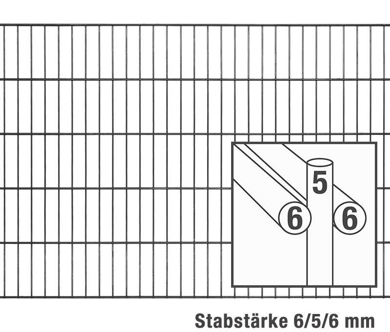 twin-wire mesh MORITZ SO | galvanized according to DIN EN10244 | without tops