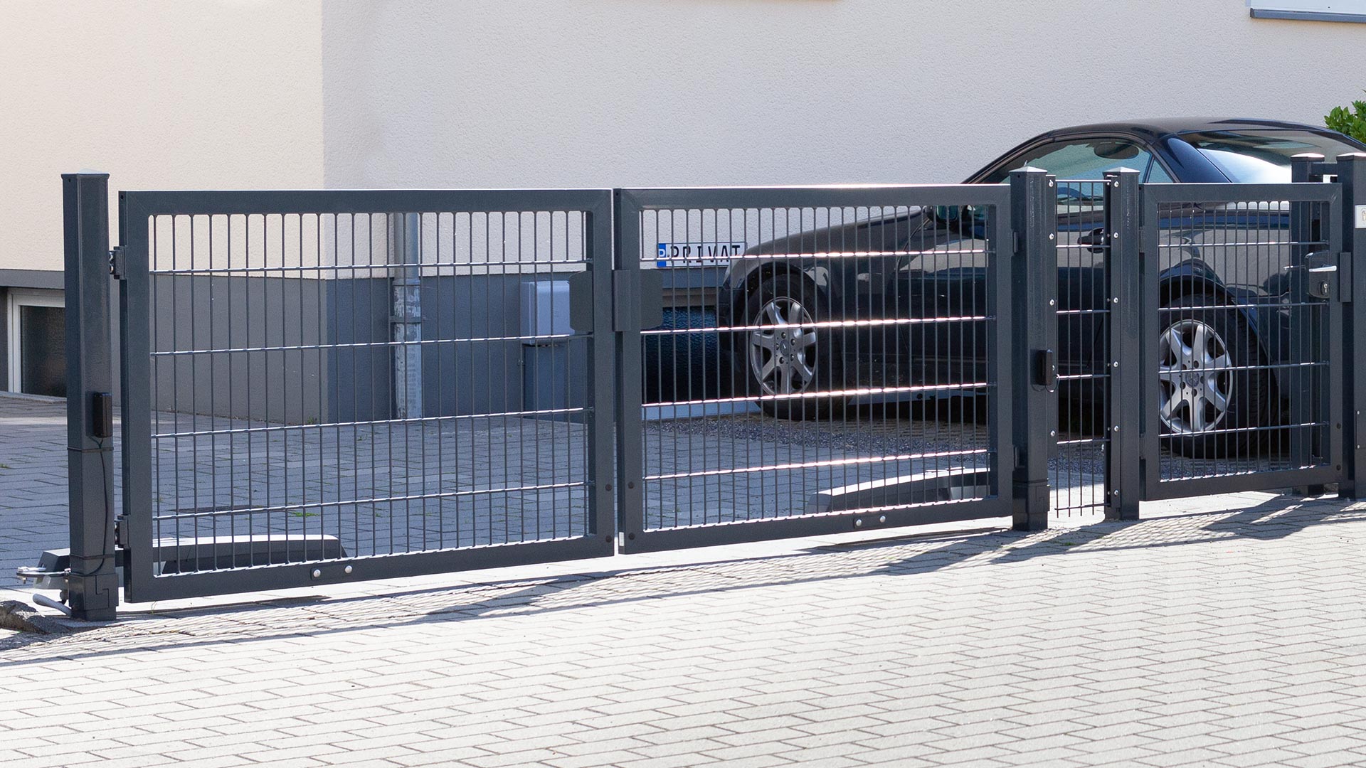 Compact Gate ARIO Compact Driveway Gate – Motorized | 3560 mm | zinc | 800 mm ...