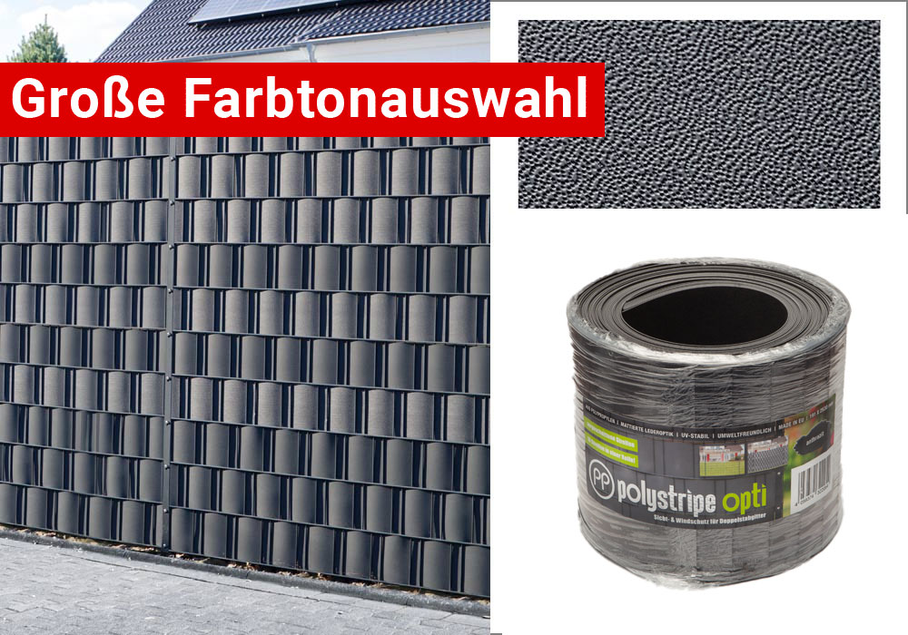 Sicht- und Windschutz Streifen |PP|  poly stripe opti