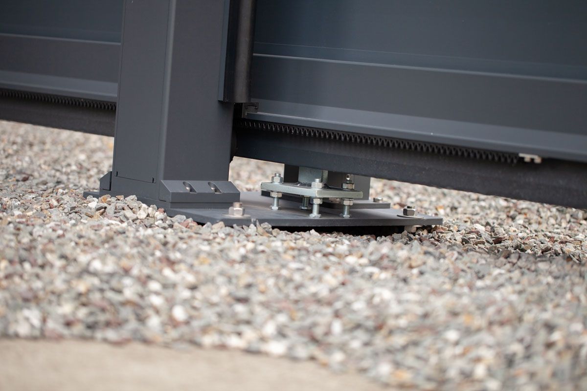 Aluminum Sliding Gate VIDUAL slide line 100 | 10 mm | 1000 mm | 3700 mm ...
