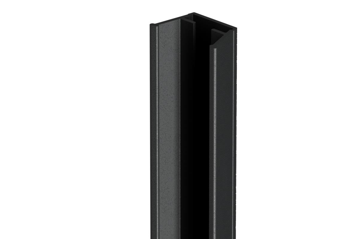 VIDUAL aluminum middle post 72x72 mm, incl. accessories | Anthrazitgrau ...