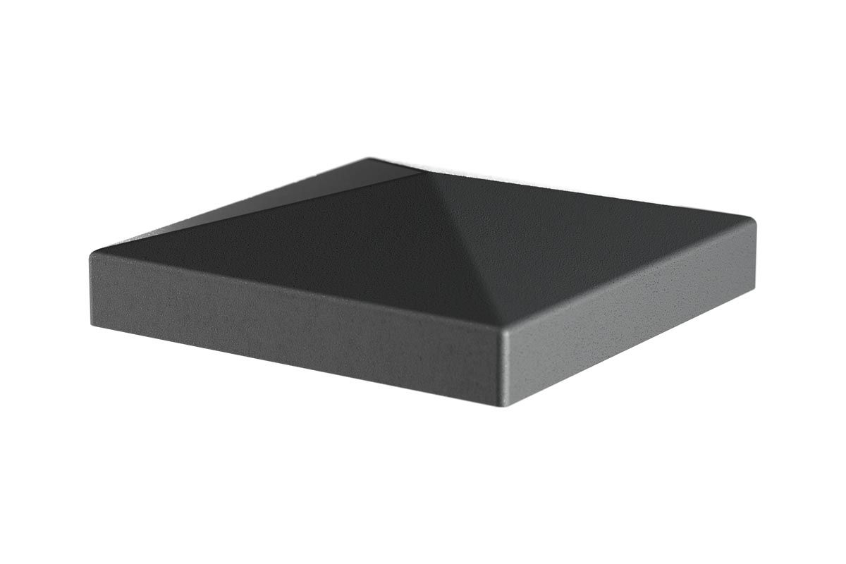 VIDUAL aluminum middle post 72x72 mm, incl. accessories | Anthrazitgrau ...